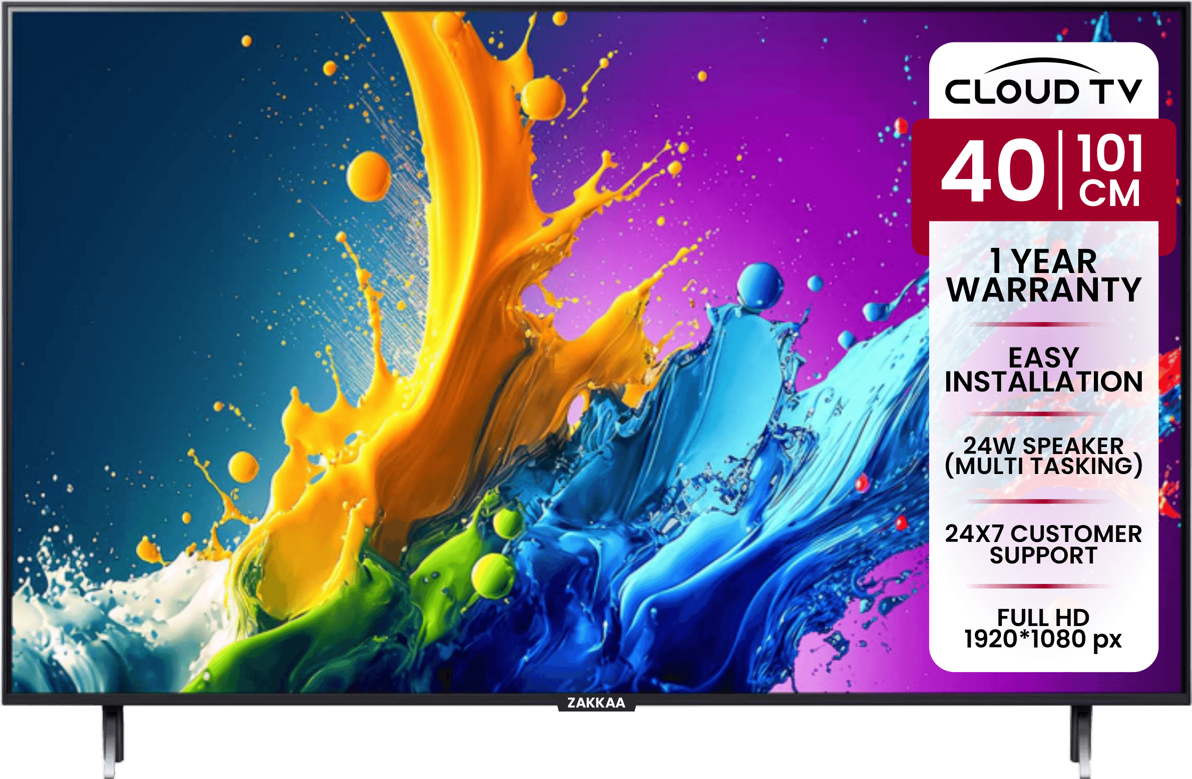 ZAKKAA Cloud TV Full HD LED TV ZKCT 10