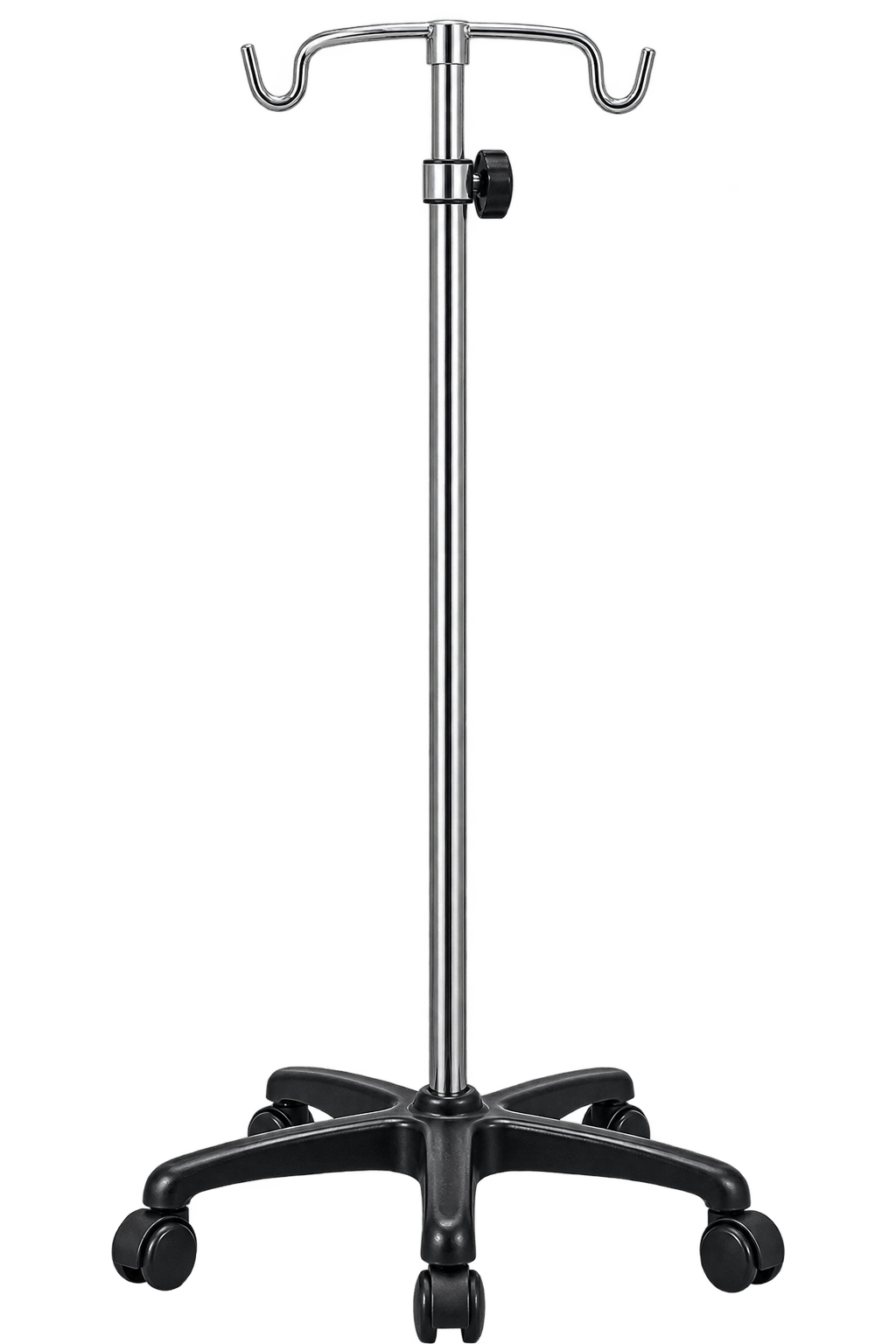 ZAKKAA Saline Stand with Nylon Base & SS Rod