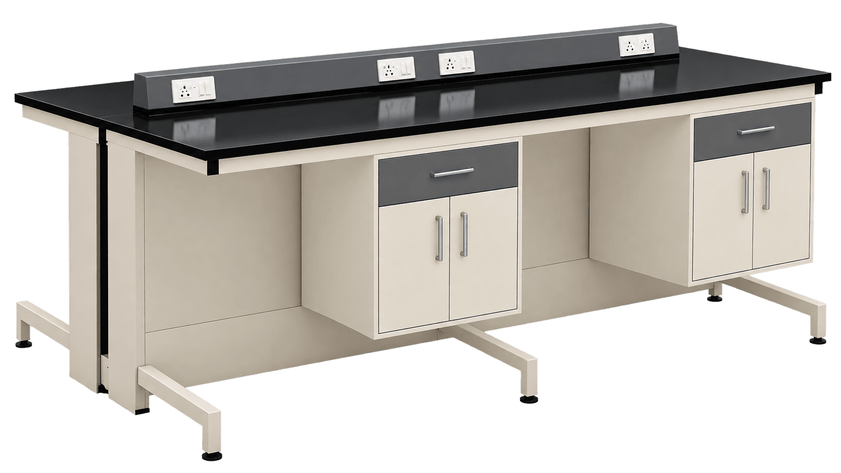 ZAKKAA Double-Side Lab Table with Electrical Trunking | LAB-12