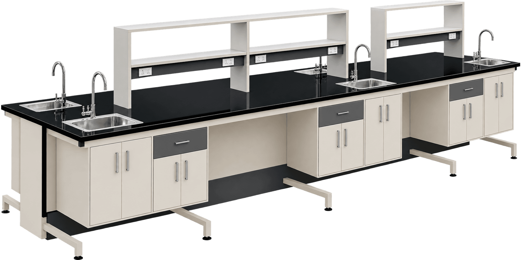 Zakkaa Double Side Laboratory Table with Sink | LAB-8
