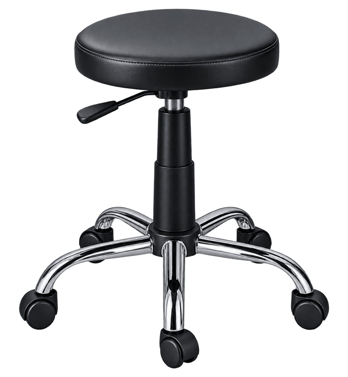 ZAKKAA Gas Lift Revolving Hospital Stool with PU Seat