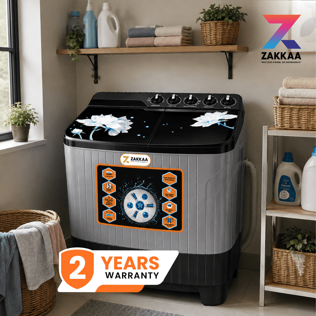 ZAKKAA ZKWM-10 8 KG Semi-Automatic Washing Machine