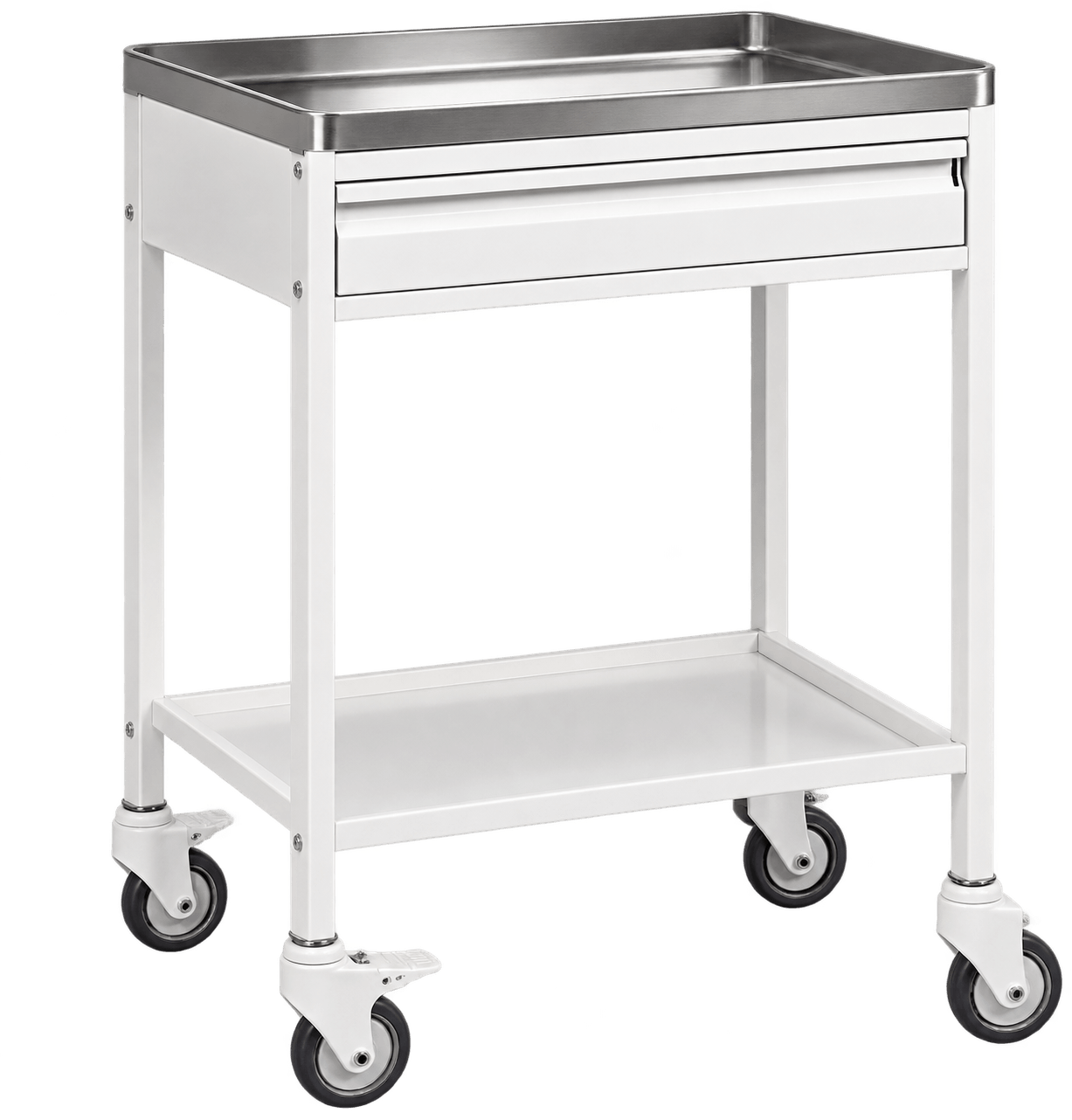 ZAKKAA Hospital Utility Trolley with Drawer – SS Top