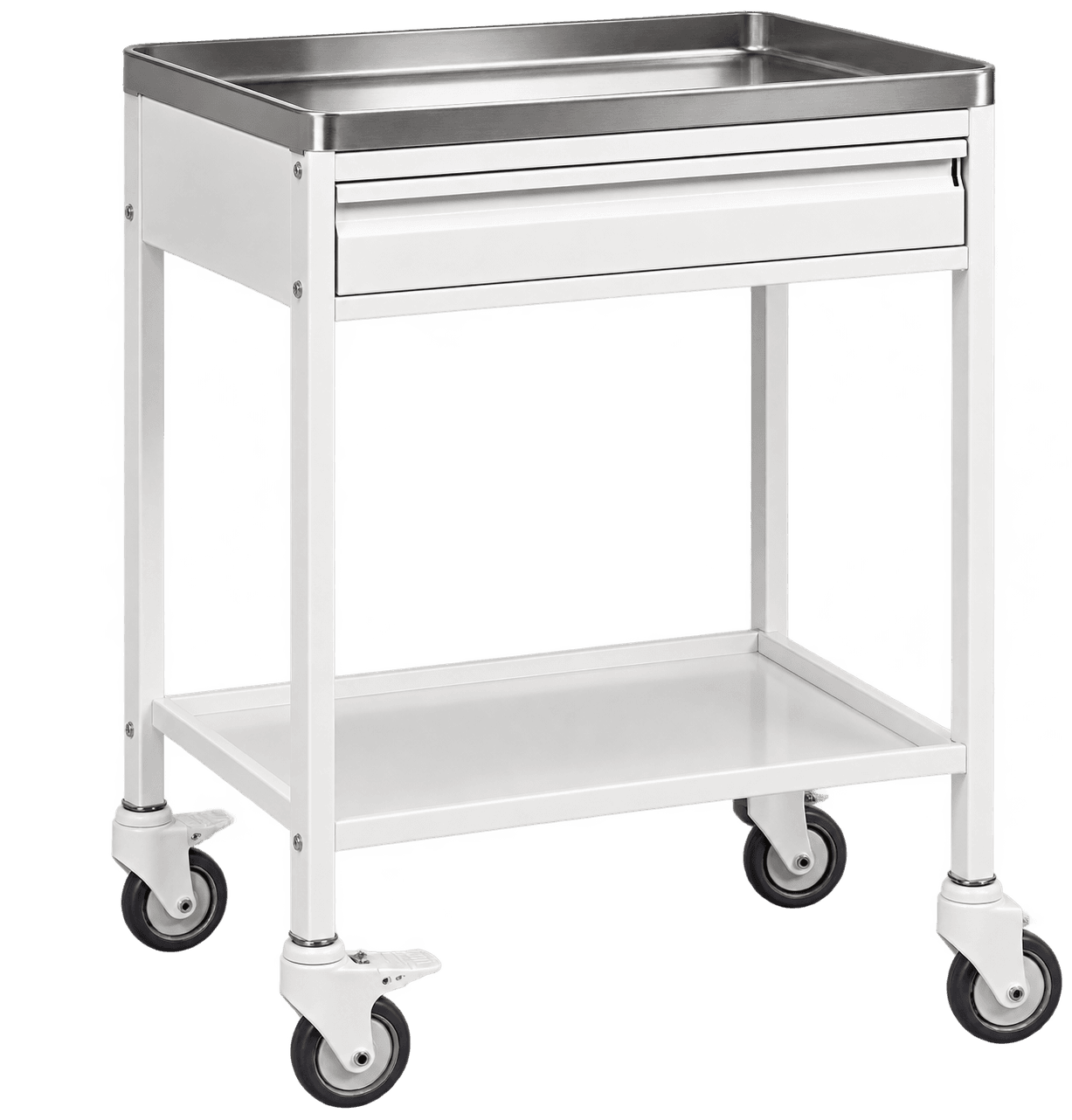 ZAKKAA Hospital Utility Trolley with Drawer – SS Top