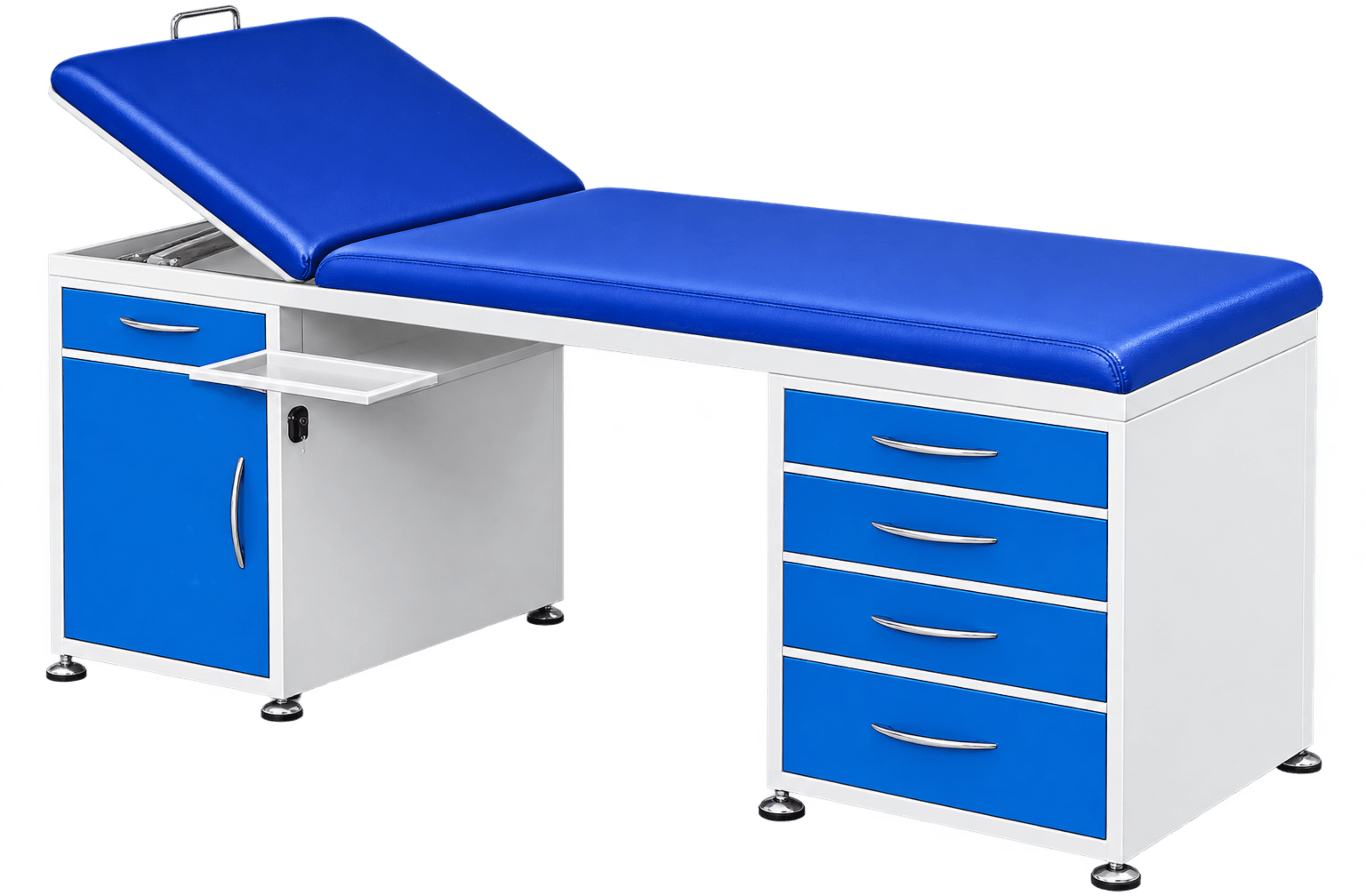 ZAKKAA Hospital Examination Table – Two Section Top with Fix Mattress, Powder Coated