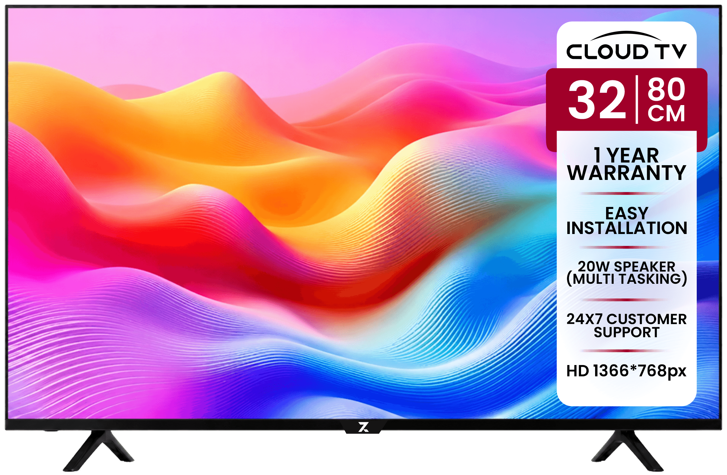 ZAKKAA Cloud TV 32" HD Ready – ZKCT-09.