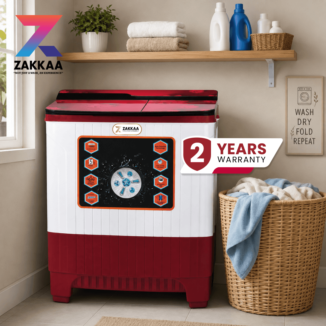 ZAKKAA ZKWM-11 8 KG Semi-Automatic Washing Machine