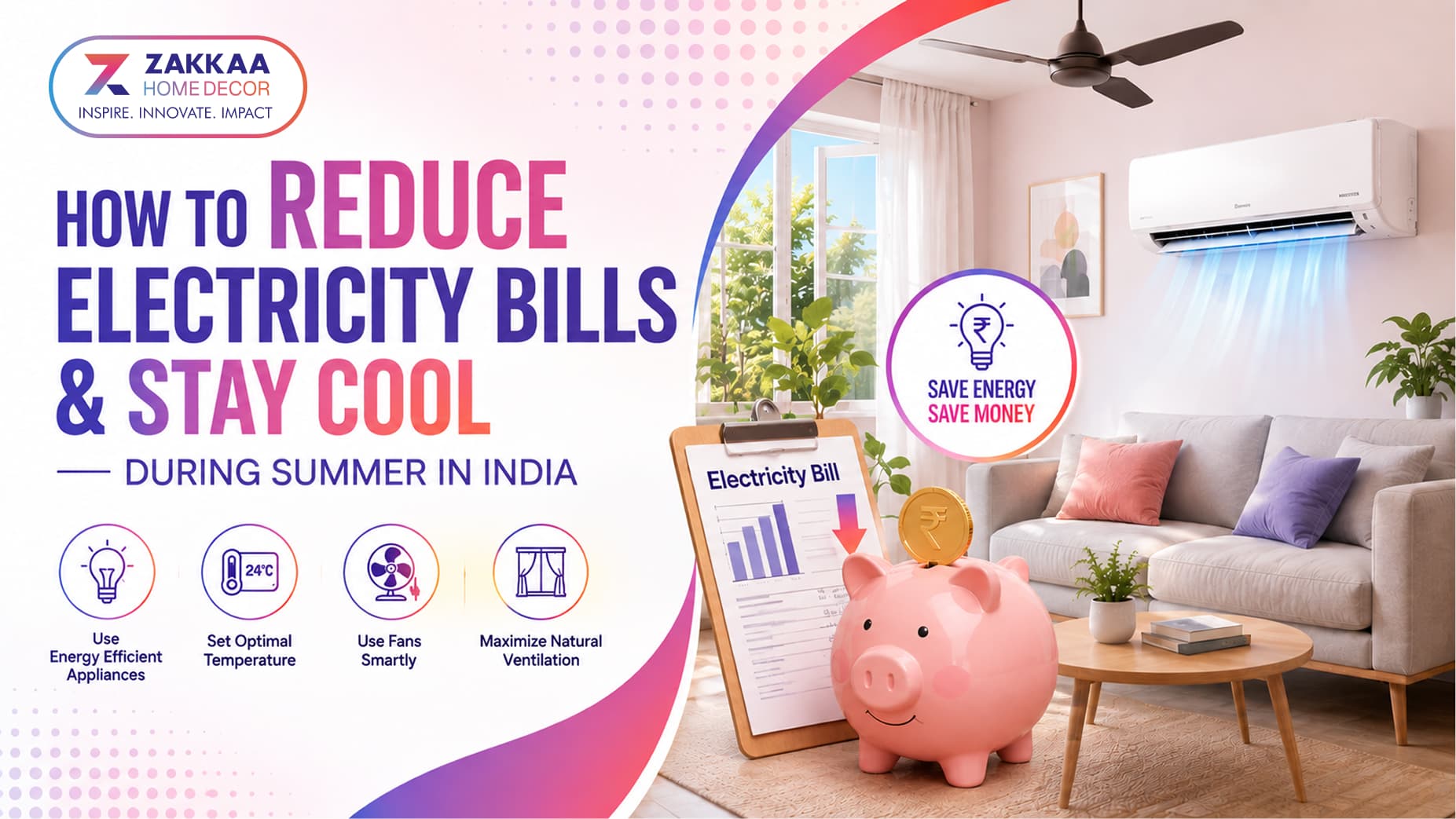 How To Reduce Electricity Bills & Stay Cool During Summer In India