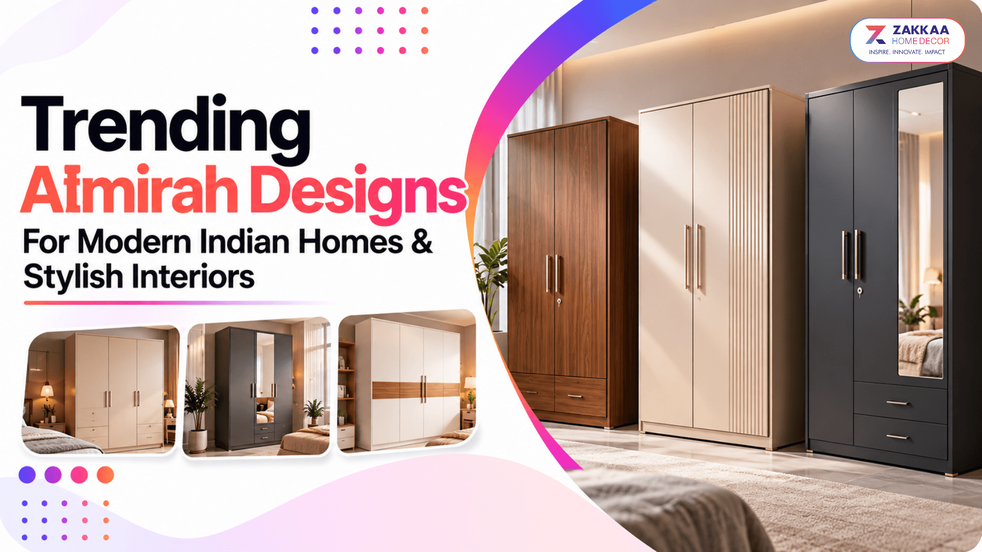 Trending Almirah Designs For Modern Indian Homes & Stylish Interiors