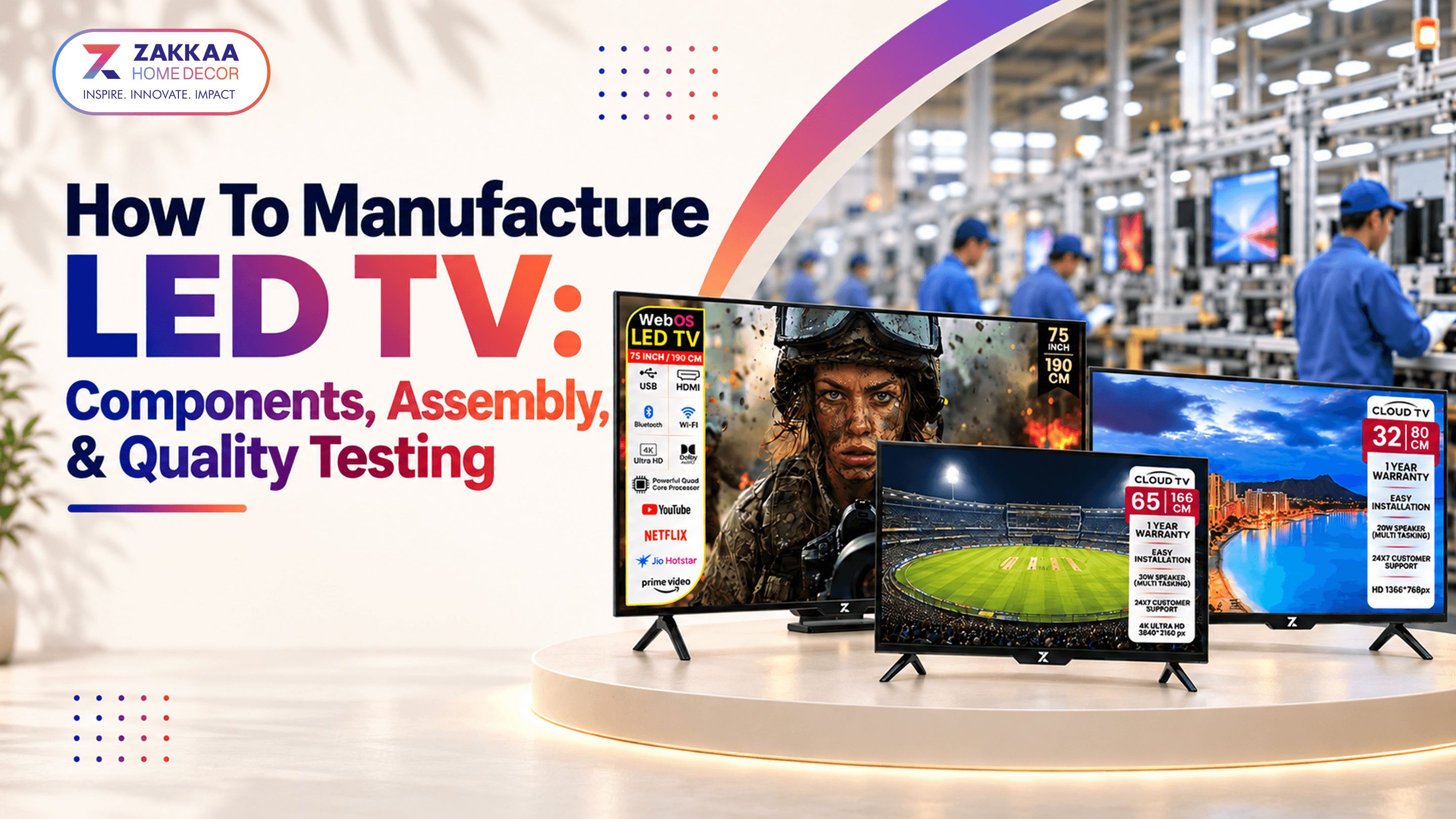 How To Manufacture LED TV: Components, Assembly, & Quality Testing