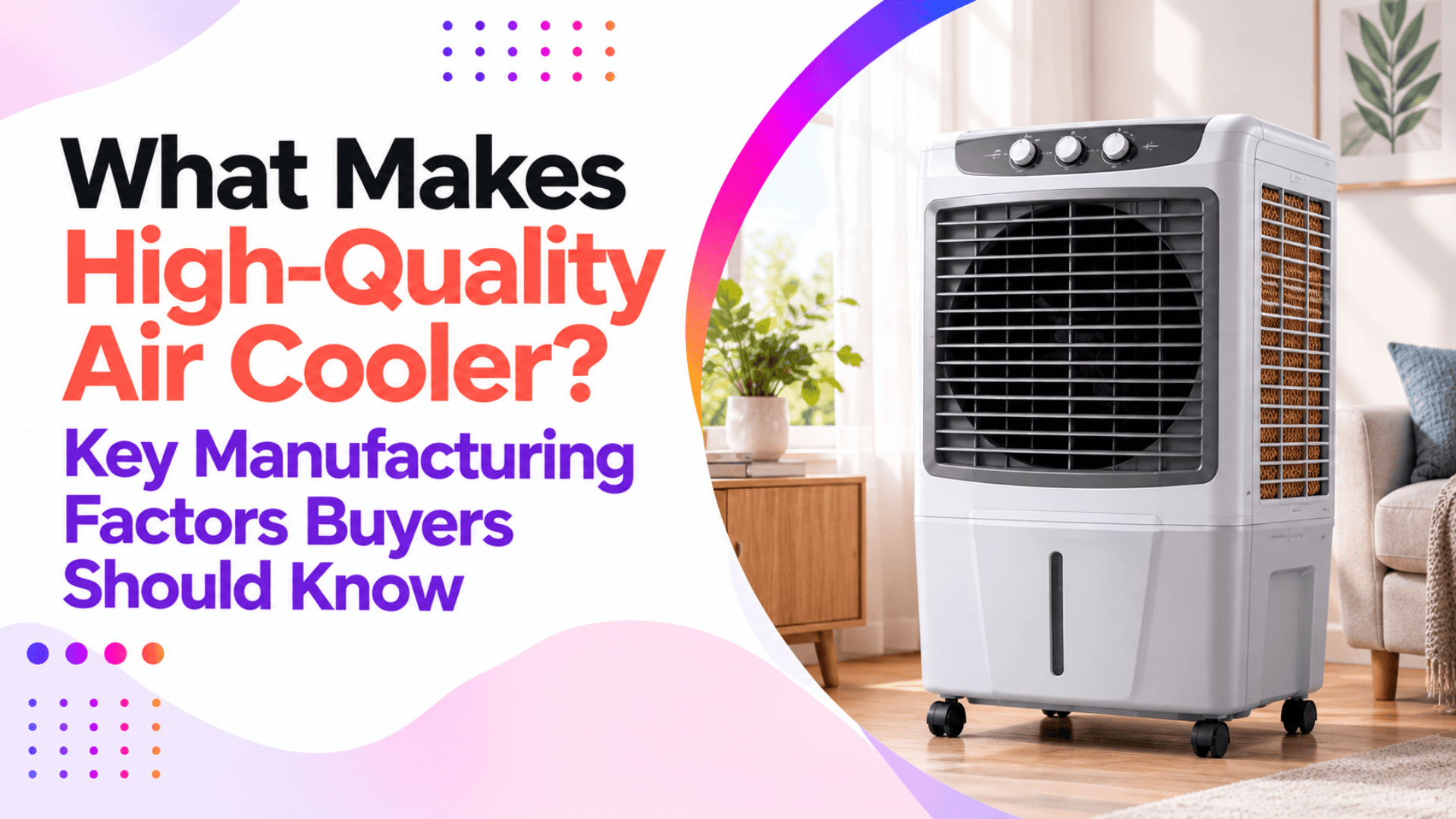 What Makes High-Quality Air Cooler? Key Manufacturing Factors Buyers Should Know
