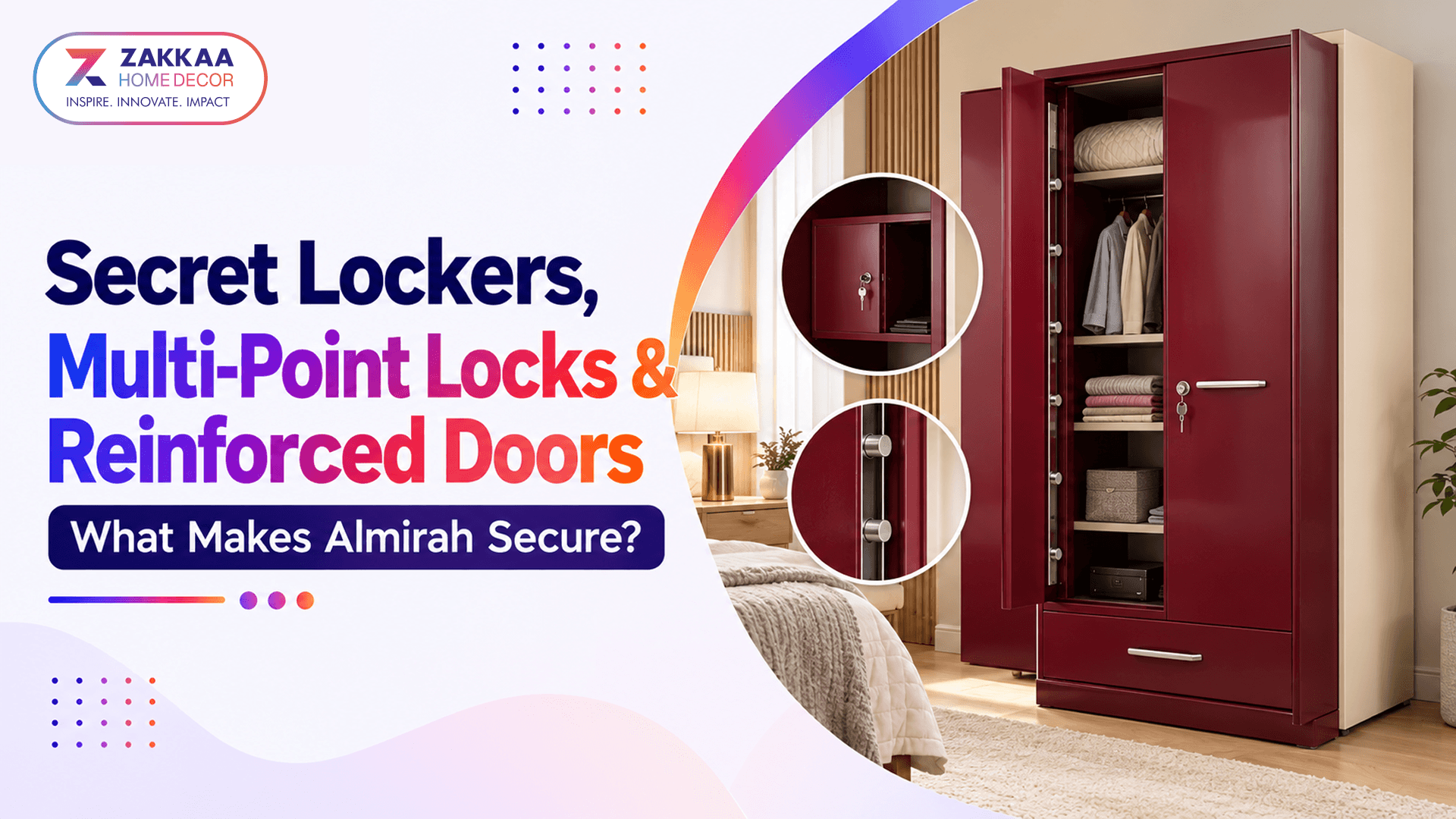 Secret Lockers, Multi-Point Locks & Reinforced Doors: What Makes Almirah Secure?