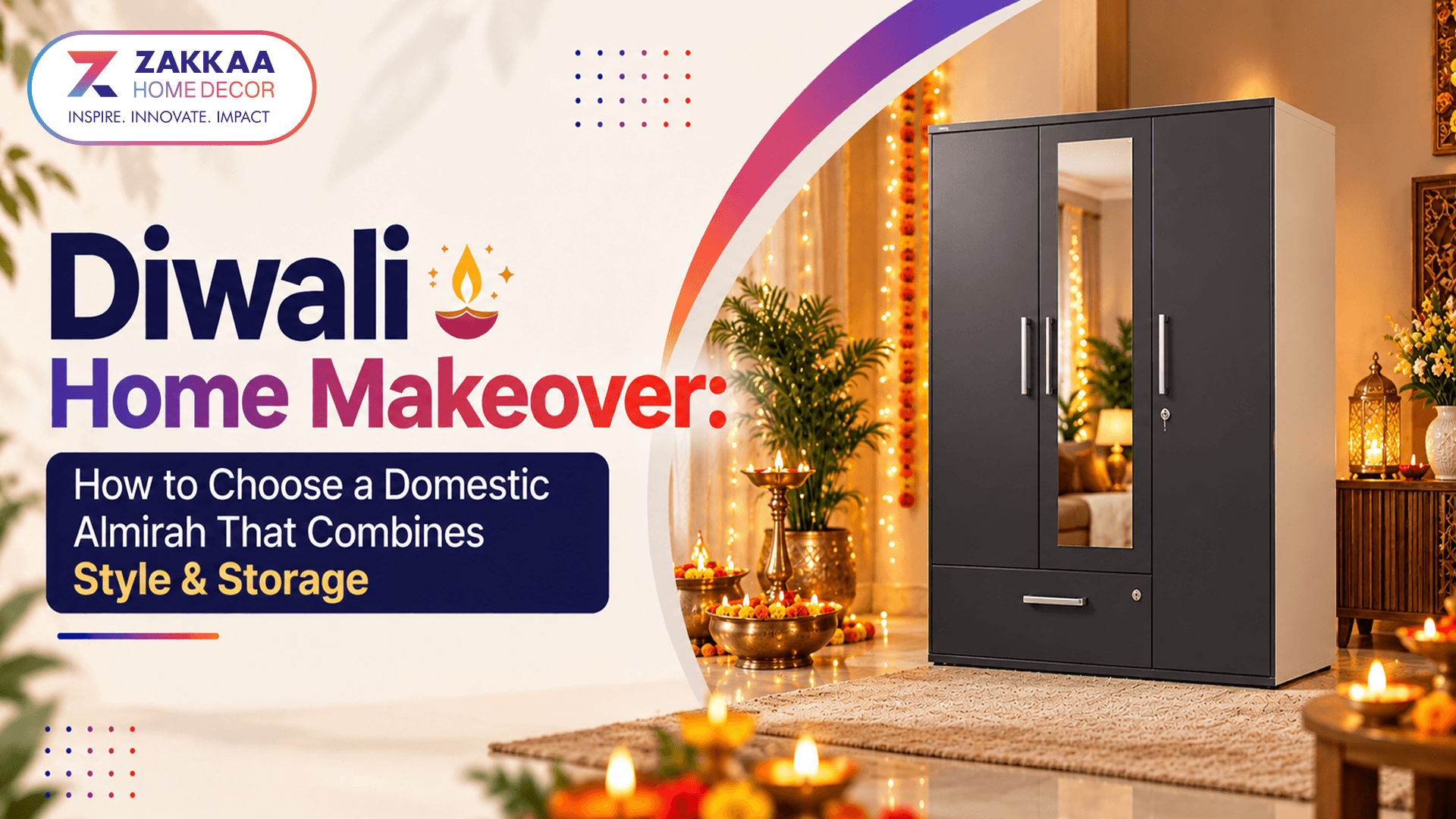 Diwali Home Makeover: How to Choose a Domestic Almirah That Combines Style & Storage