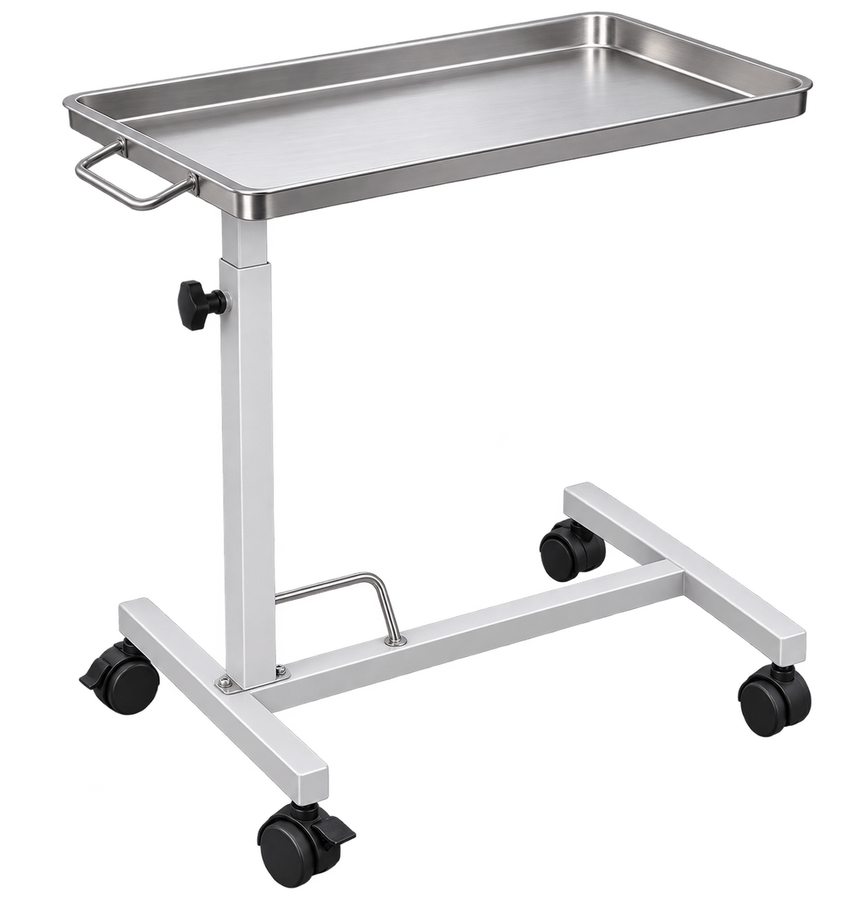 ZAKKAA Stainless Steel Mayo Trolley for Hospitals