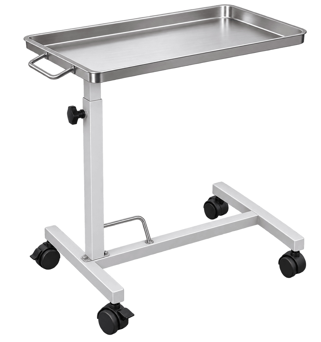 ZAKKAA Stainless Steel Mayo Trolley for Hospitals