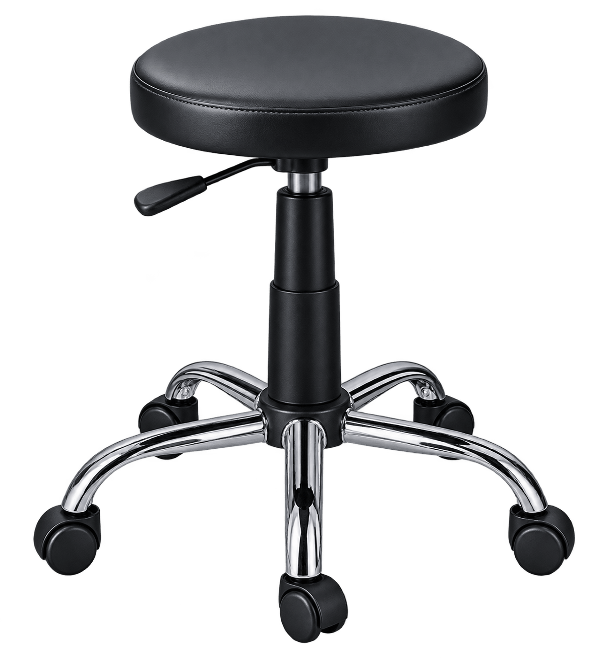 ZAKKAA Gas Lift Revolving Hospital Stool with PU Seat