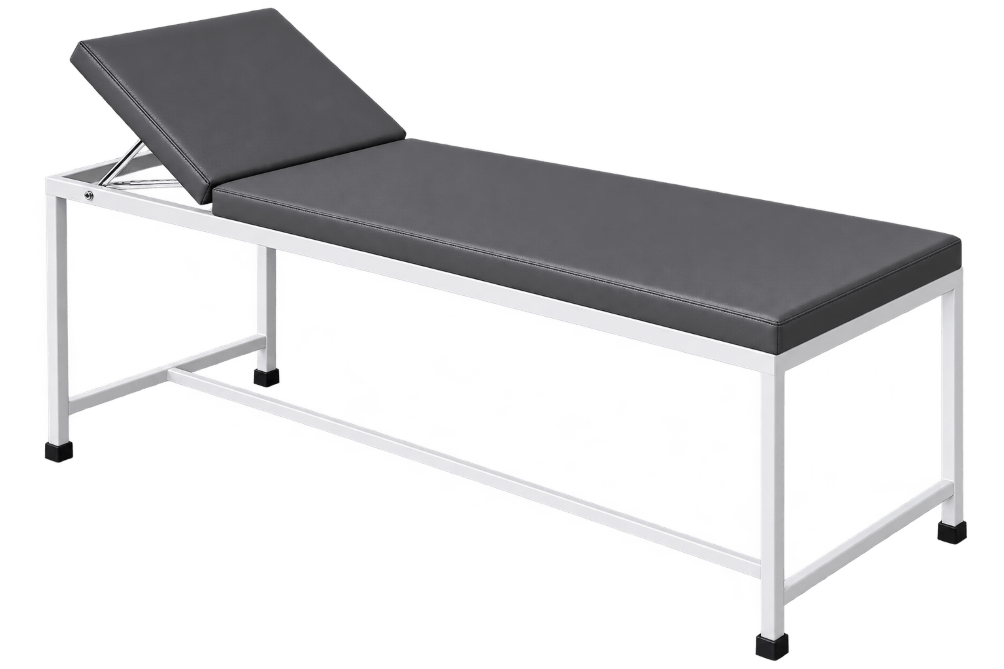 ZAKKAA Hospital Examination Table – Two Section Top with Fix Mattress, Powder Coated