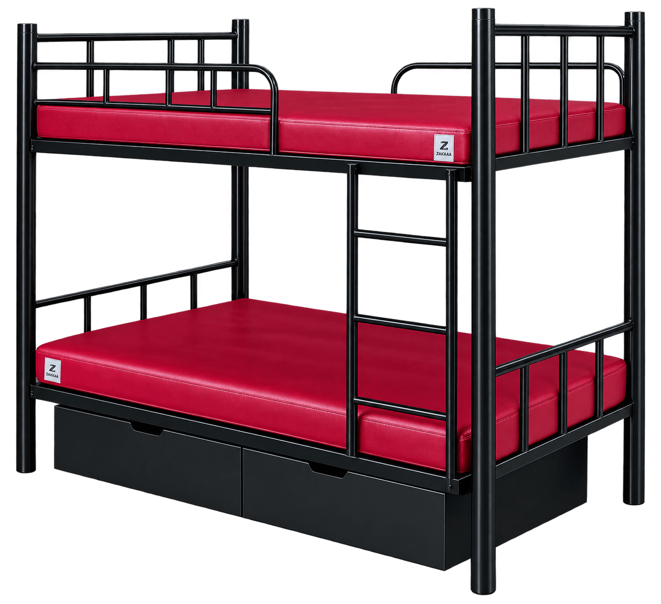 ZAKKAA Double-Decker Metal Bunk Bed for Hostels
