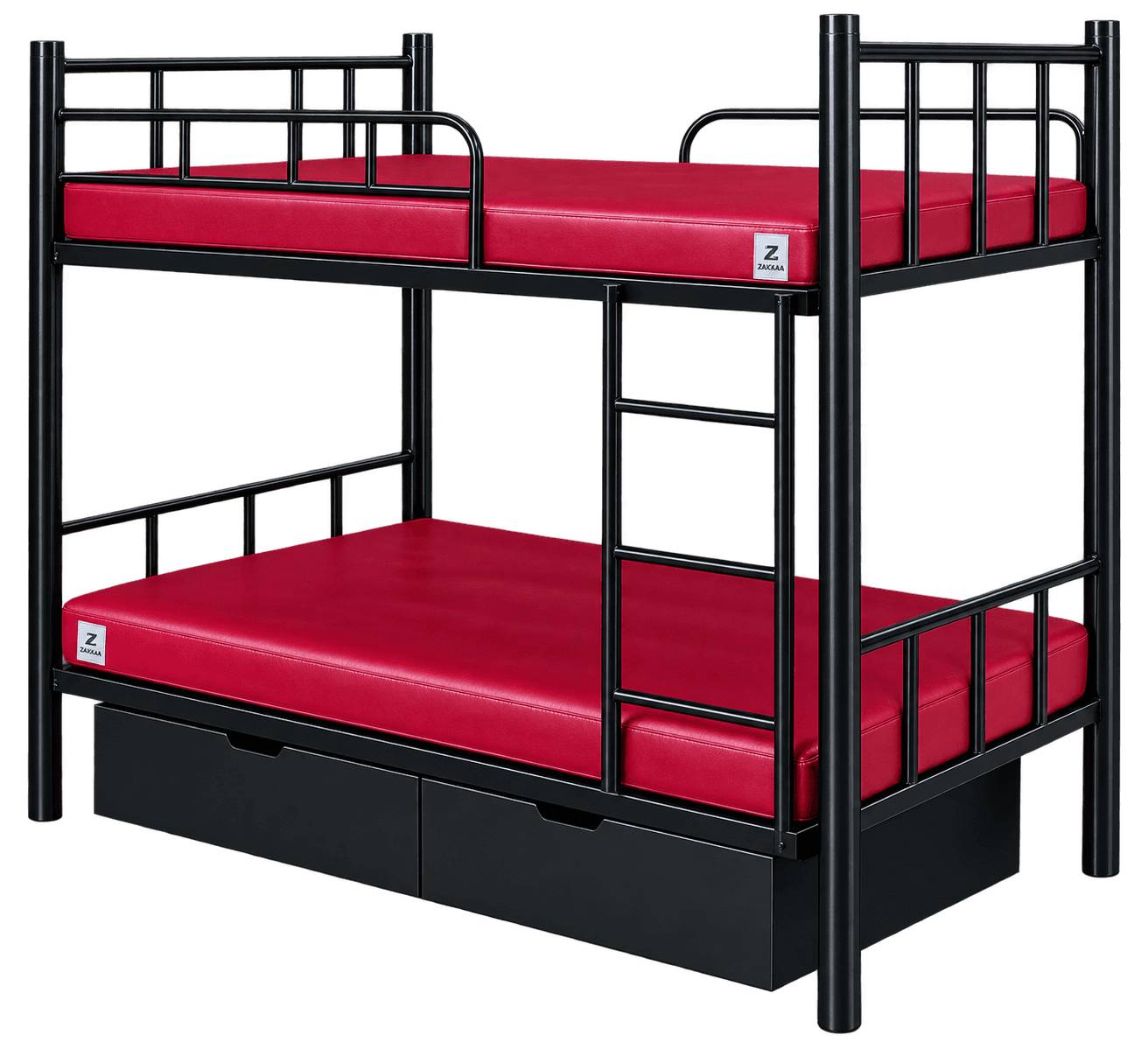 ZAKKAA Double-Decker Metal Bunk Bed for Hostels